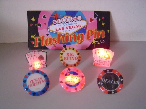 Casino Magnetic Flashing Badge